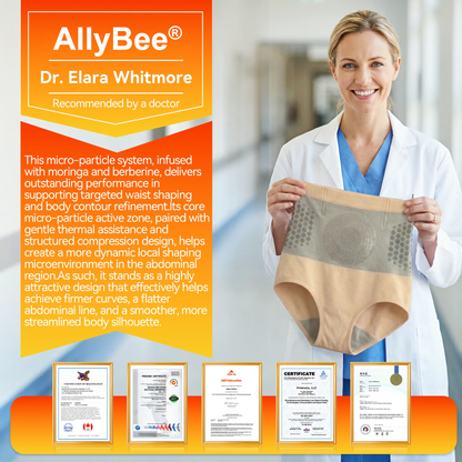 AllyBee® Moringa & Berberine 4-In-1 Micro-Particle Sculpting & Fat-Burn Shorts