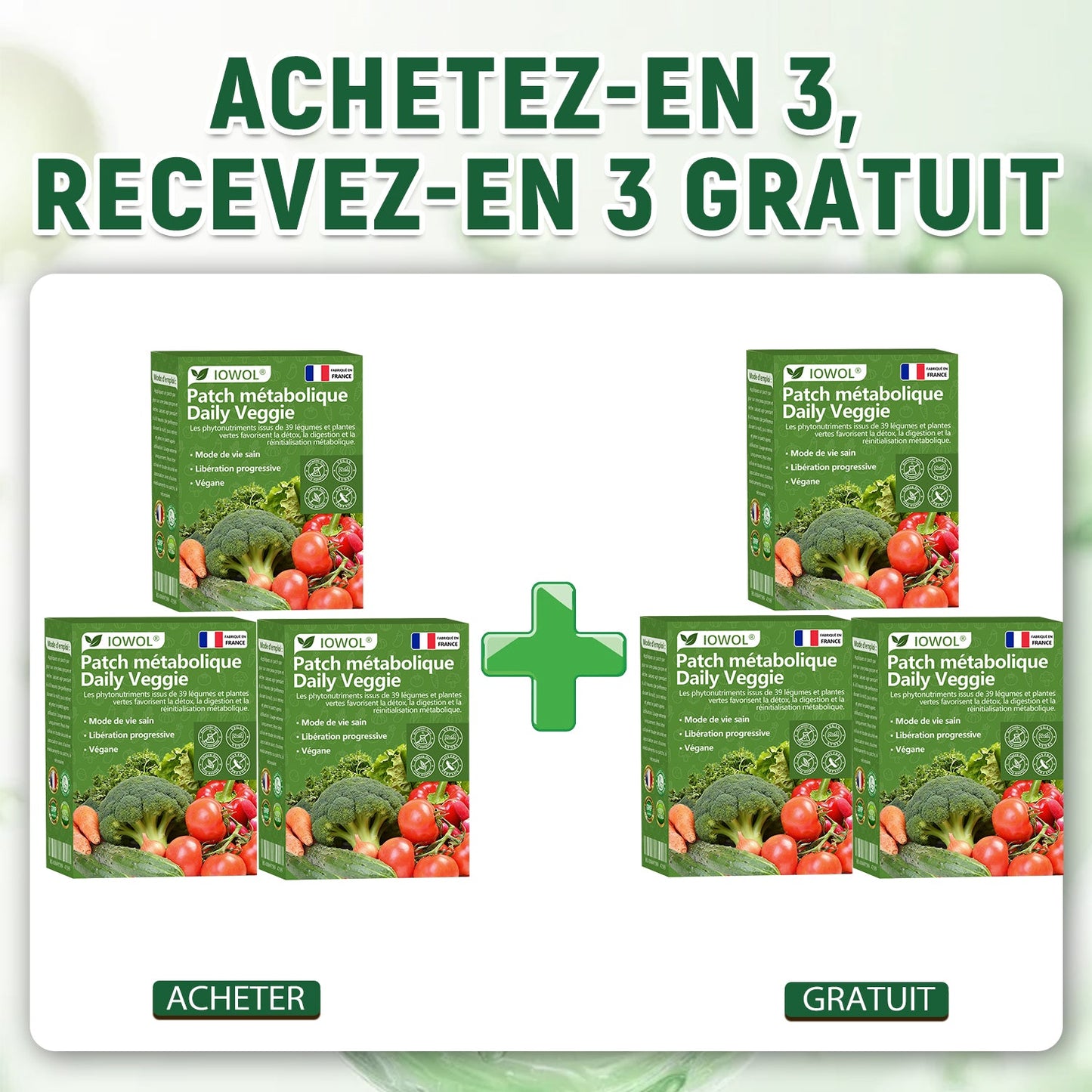 🥦𝐁𝐨𝐮𝐭𝐢𝐪𝐮𝐞 𝐎𝐟𝐟𝐢𝐜𝐢𝐞𝐥𝐥𝐞 | 𝐋𝐞 𝐩𝐚𝐭𝐜𝐡 𝐦é𝐭𝐚𝐛𝐨𝐥𝐢𝐪𝐮𝐞 𝐪𝐮𝐨𝐭𝐢𝐝𝐢𝐞𝐧 𝐚𝐮𝐱 𝐥é𝐠𝐮𝐦𝐞𝐬 𝐈𝐎𝐖𝐎𝐋® 𝐮𝐭𝐢𝐥𝐢𝐬𝐞 𝐝𝐞𝐬 𝐞𝐱𝐭𝐫𝐚𝐢𝐭𝐬 𝐛𝐢𝐨𝐥𝐨𝐠𝐢𝐪𝐮𝐞𝐬 𝐞𝐭 𝐝𝐞𝐬 𝐩𝐡𝐲𝐭𝐨𝐧𝐮𝐭𝐫𝐢𝐦𝐞𝐧𝐭𝐬 𝐢𝐬𝐬𝐮𝐬 𝐝𝐞 𝟑𝟗 𝐥é𝐠𝐮𝐦𝐞𝐬 + 𝐯𝐞𝐫𝐝𝐮𝐫𝐞𝐬 𝐩𝐨𝐮𝐫 𝐬𝐨𝐮𝐭𝐞𝐧𝐢𝐫 𝐥𝐚 𝐝é𝐭𝐨𝐱, 𝐥𝐚 𝐝𝐢𝐠𝐞𝐬𝐭𝐢𝐨𝐧, 𝐥𝐞 𝐦é𝐭𝐚𝐛𝐨𝐥𝐢𝐬𝐦𝐞 𝐞𝐭 𝐥’é𝐧𝐞𝐫𝐠𝐢𝐞 𝐚𝐮 𝐪𝐮𝐨𝐭𝐢𝐝𝐢𝐞𝐧.