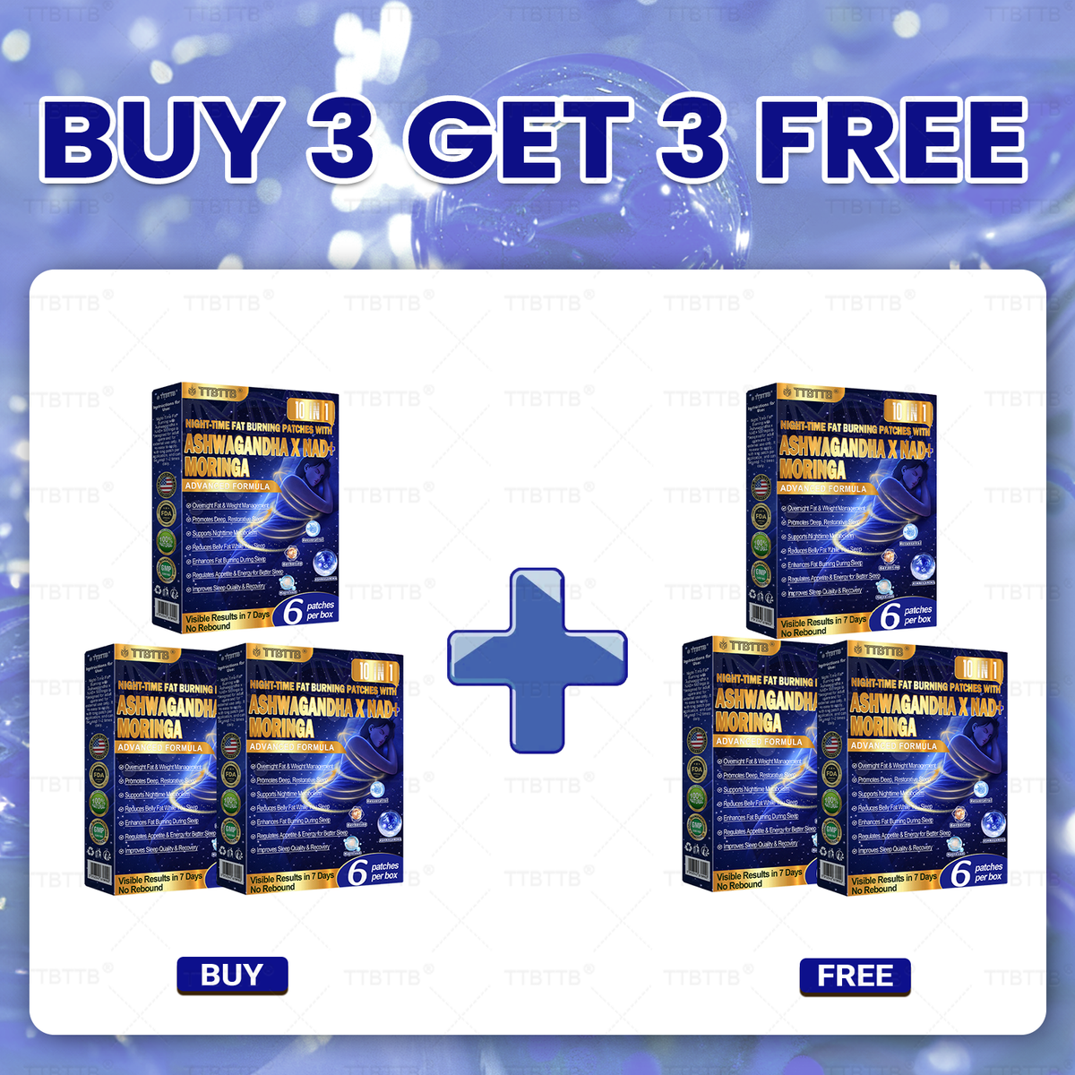 NIGHT-TIME FAT-BURNING PATCH! WEAR IT AT NIGHT FOR 200% BETTER RESULTS.