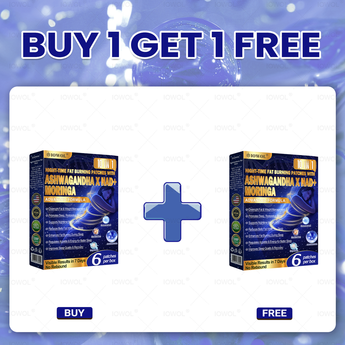 NIGHT-TIME FAT-BURNING PATCH! WEAR IT AT NIGHT FOR 200% BETTER RESULTS.