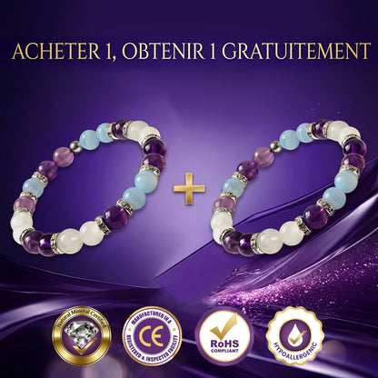 Bracelet Tranquil Tide — Aide à soulager les bouffées de chaleur, les sueurs nocturnes, l’anxiété, les douleurs articulaires, les déséquilibres hormonaux, la prise de poids et la chute de cheveux liée à la ménopause.