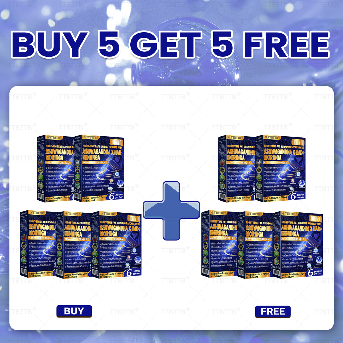 NIGHT-TIME FAT-BURNING PATCH! WEAR IT AT NIGHT FOR 200% BETTER RESULTS.