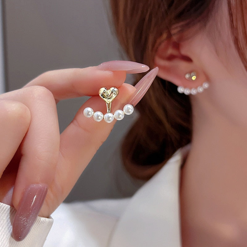 Simple Black White Irregular Polyhedron Pendant Small Earrings 2026 New Girl Unusual Earrings Fashion Korean Jewelry For Woman